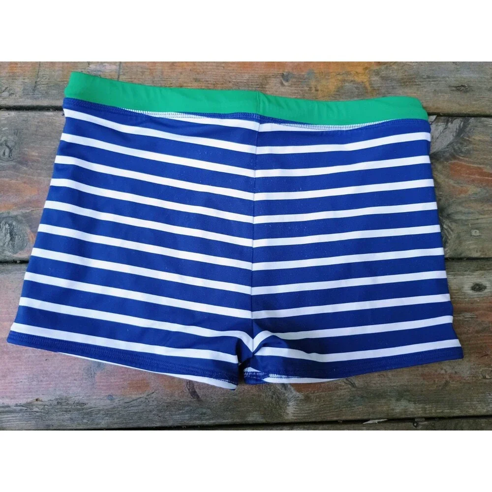 Mini Boden Boys Striped Swim Trunks Size 11-12 Years